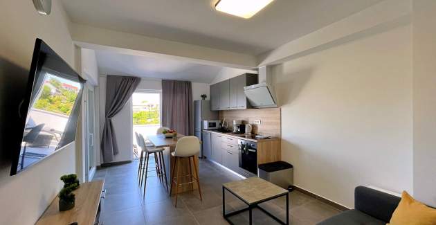 Luksuzni apartman Bonum 1 –  Pogled more i balkon
