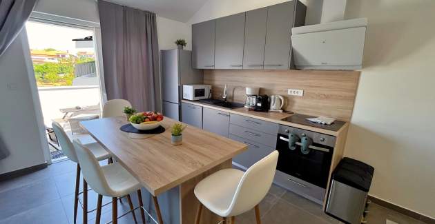 Luksuzni apartman Bonum 1 –  Pogled more i balkon