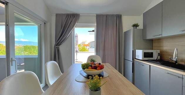 Luksuzni apartman Bonum 1 –  Pogled more i balkon