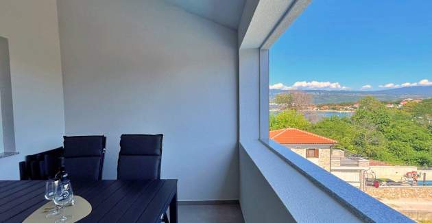 Luksuzni apartman Bonum 1 –  Pogled more i balkon