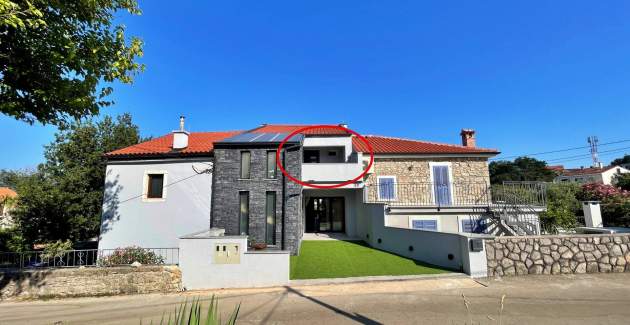 Luksuzni apartman Bonum 1 –  Pogled more i balkon