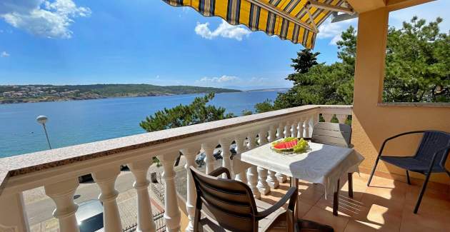 Appartamento Tiha Lili 3 – 10 m dalla spiaggia, vista mare