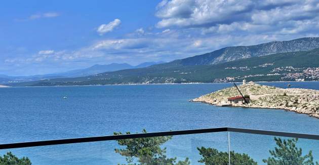 Apartman Punta Šilo A10 – bazen i pogled more