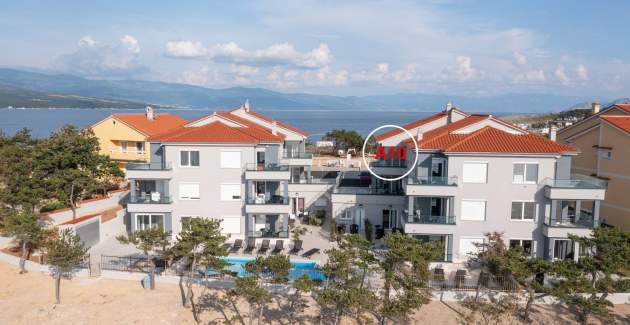 Apartman Punta Šilo A10 – bazen i pogled more