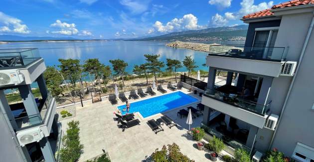 Apartman Punta Šilo A10 – bazen i pogled more