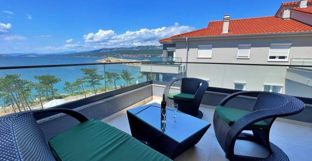 Apartman Punta Šilo A10 – bazen i pogled more