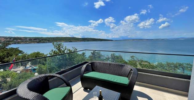 Apartman Punta Šilo A9 – bazen i pogled more