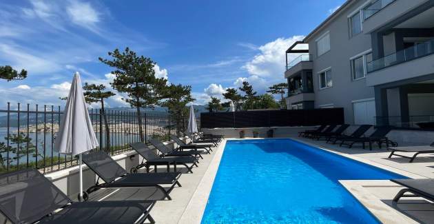 Apartman Punta Šilo A9 – bazen i pogled more