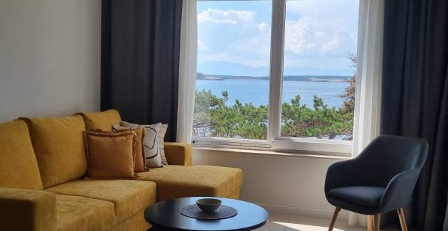 Apartman Punta Šilo A5 – bazen i pogled more