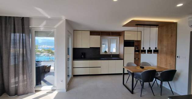 Apartman Punta Šilo A5 – bazen i pogled more