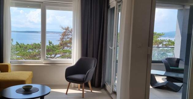 Apartman Punta Šilo A5 – bazen i pogled more