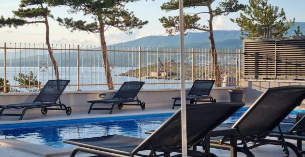 Apartman Punta Šilo A7 – bazen i pogled more