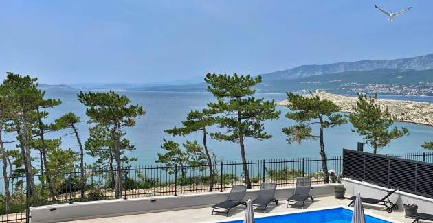 Apartman Punta Šilo A7 – bazen i pogled more
