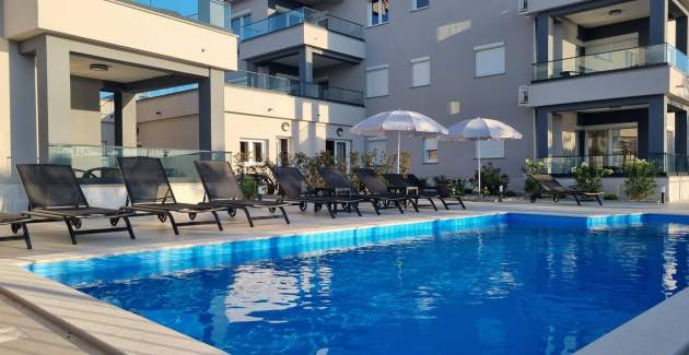 Studio apartman Punta Šilo A3 – bazen i pogled more