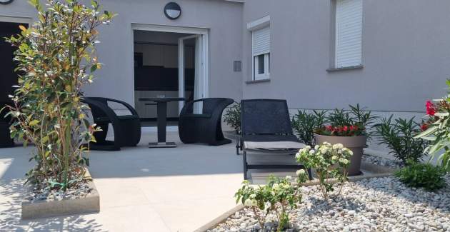 Studio apartman Punta Šilo A3 – bazen i pogled more