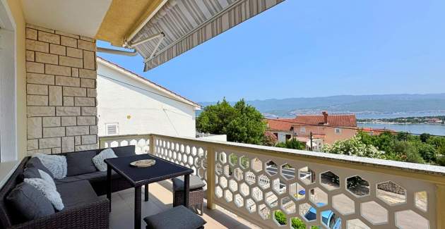 Appartamento Rozi – vista mare e balcone