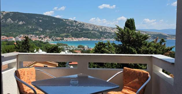 Apartment Brnić Nar. Meer - mit Meerblick, 350 m vom Strand entfernt