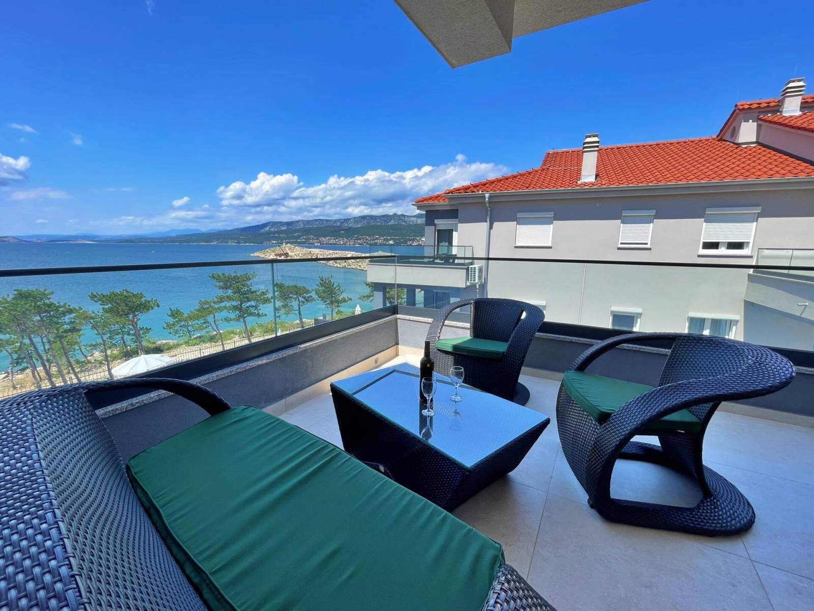 Apartman Punta Šilo A10 – bazen i pogled more