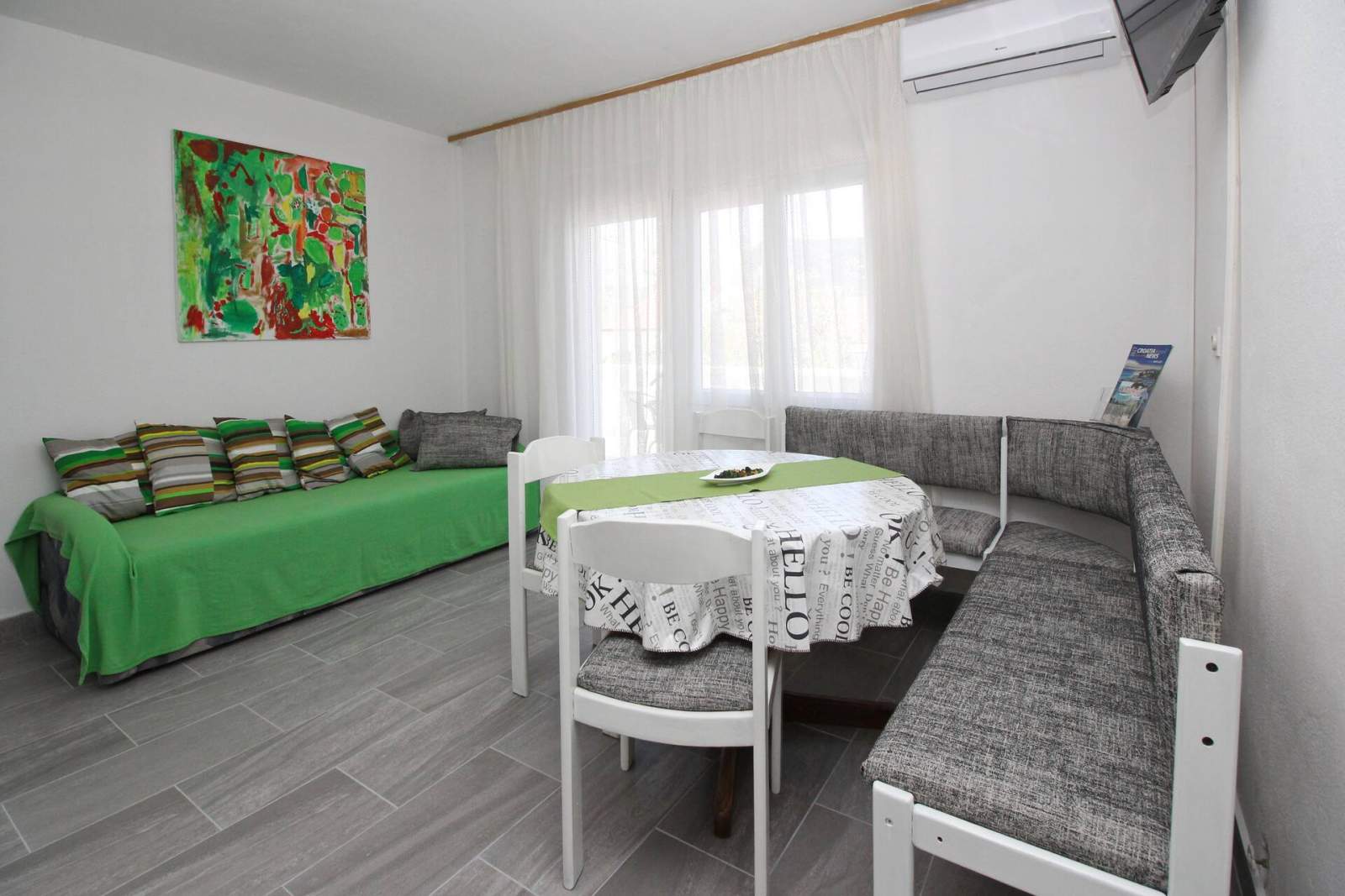 Appartamento Fantov No.3 – con grande Balcone, a 250 m dalla Spiaggia